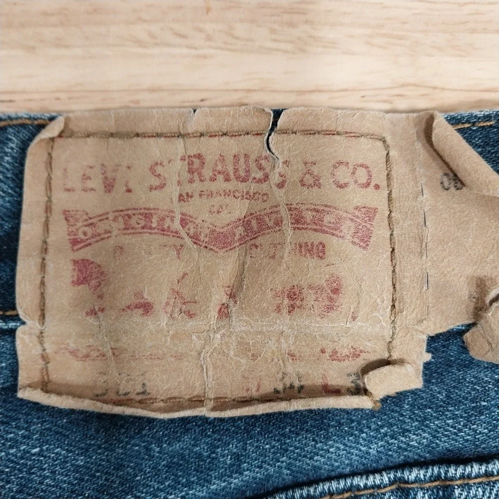 Levi's Mens Jeans 501 Original Straight Leg Button Fly 34x30 Blue